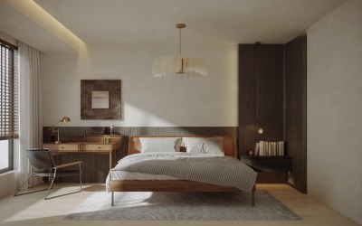 现代卧室3D模型下载